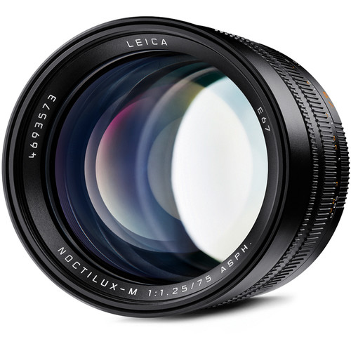 Leica 75mm f/1.25 Noctilux-M ASPH black Leica 75mm f/1.25 Noctilux-M ASPH black