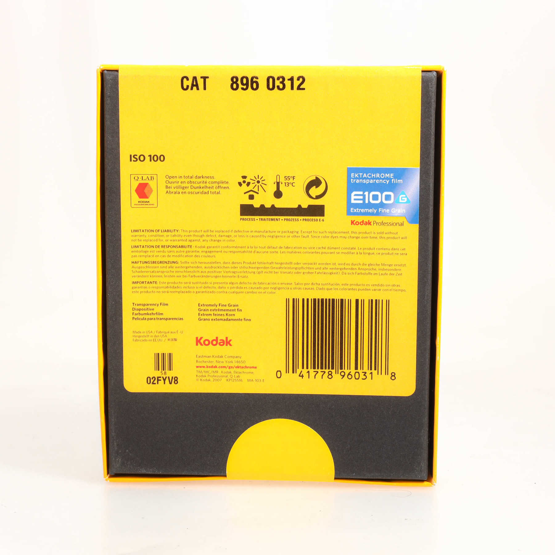 Kodak фотопленка E100G 4x5 in. 10 листов Kodak фотопленка E100G 4x5 in. 10 листов